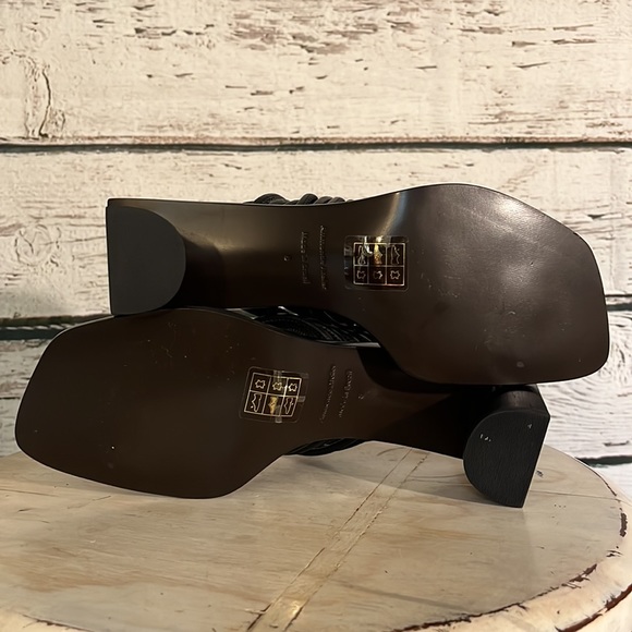 Ammonde Atelier New Alessandra block heel black sandals size 8 - Picture 10 of 12